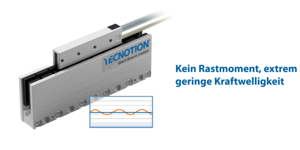 Linear Advantages Ge Kein Rastmoment, Extrem Geringe Kraftwelligkeit